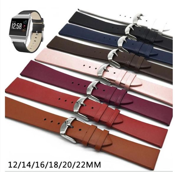 

leather 16mm 20mm 18mm watchband quick release watch band strap brown for men women