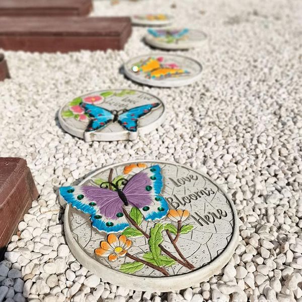 

garden decorations outdoor welcome stepping stones creative foot pedal paving ornaments for courtyard lawn layout decoration l9