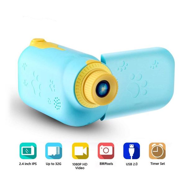 

2.2 inch lcd screen kids camera mini digital po children rechargeable action camcorder video toys gift cameras
