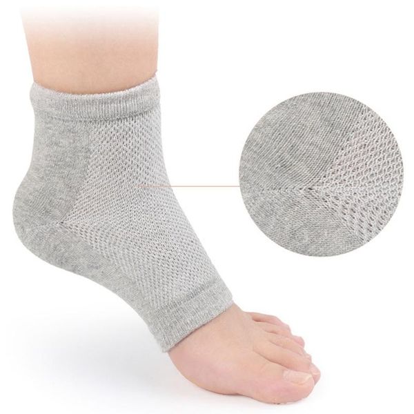 

ankle support 2021 arrival gel heel socks moisturing spa feet care cracked foot dry hard skin protector wholesale or retail, Blue;black