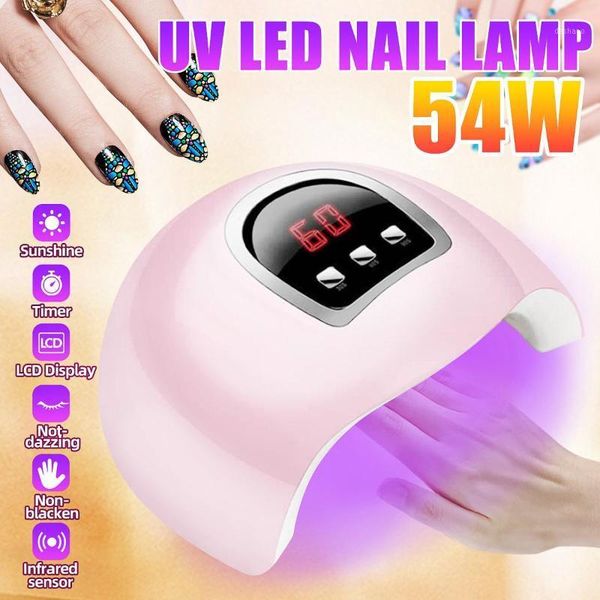 

professional usb nail dryer uv led lamp smart sunlight all gel polish non-harmful fast dry art machine timer 30/60/90s dryers1
