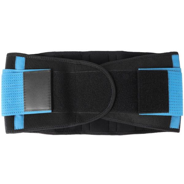 

waist support elastic adjustable belt supporter sports fitness protective waistband guard (blue l)waist, Black;gray