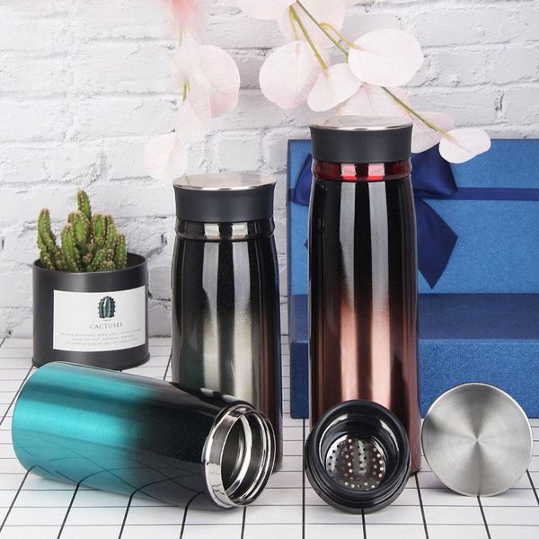

420ml stainless steel vacuum cup travel coffee mug thumbler gradient tp- water bottles