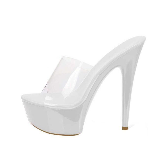 

sandals stiletto heel candy transparent glass peep-toe platform, Black