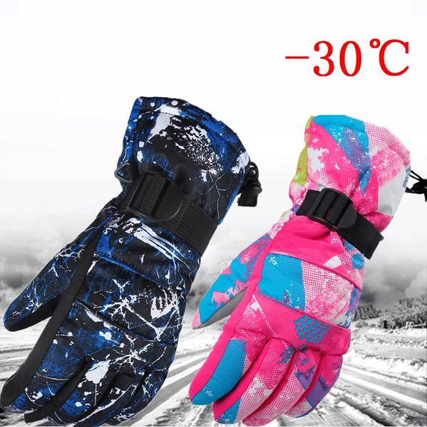 

ski gloves men/women/kids snowboard ultralight waterproof winter sonw warm fleece motorcycle snowmobile riding