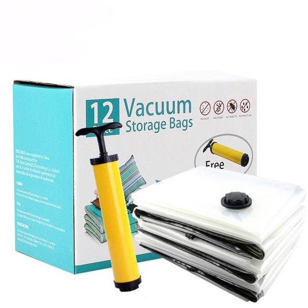 

gift wrap 1 piece high-quality space-saving vacuum storage bag with pump