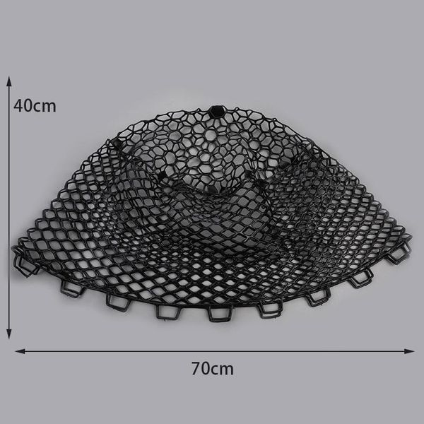 

fishing accessories 1pc net mesh green fish bag cage simple protection frame flat bottom beam folding landing gear auxiliary tools
