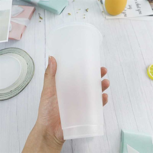 

starbucks 24oz/710ml plastic tumbler reusable clear drinking flat bottom cup pillar shape lid straw mug bardian 996 z2l0s0l0s0