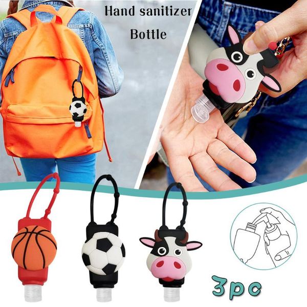 

3pcs cute hang hand sanitizer dispensing portable dispense liquid outdoor dispenser handwash gel fashion hanging dispensers wrist support, Black;red