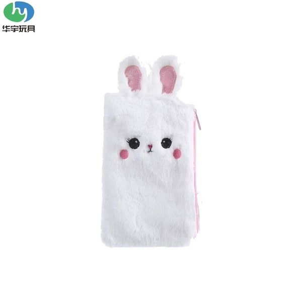 

dongguan plush storage bag girl cartoon white rabbit zero wallet custom animal shape