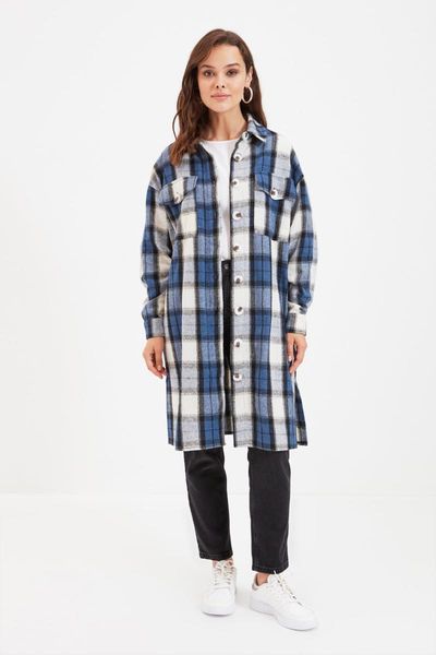 

women's jackets trendyol shirt collar tunic tctaw22uk0069, Black;brown