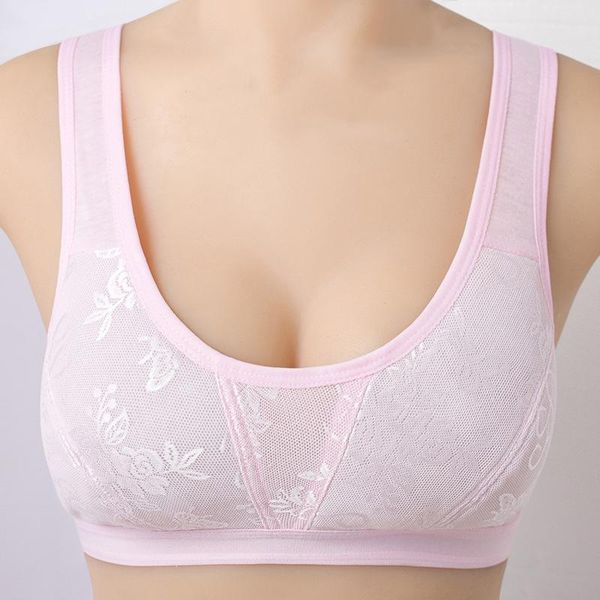 

bras lingerie wireless bra brassiere deep u shape for women intimates plus size push up crop, Red;black