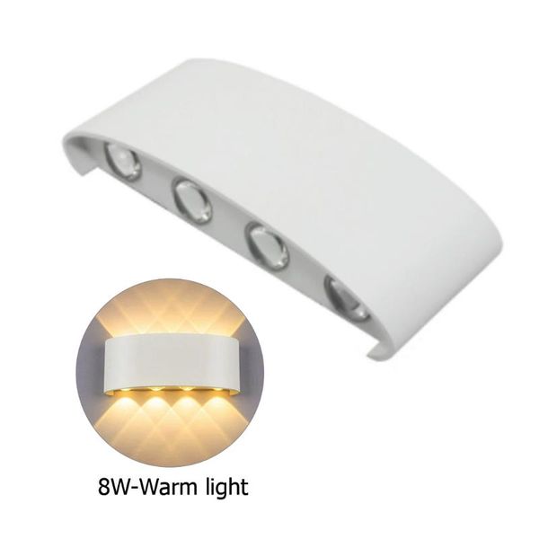 

wall lamp 6w/8w led waterproof aluminum home light decoration sconce bedroom bedside hallway outdoor indoor lighting