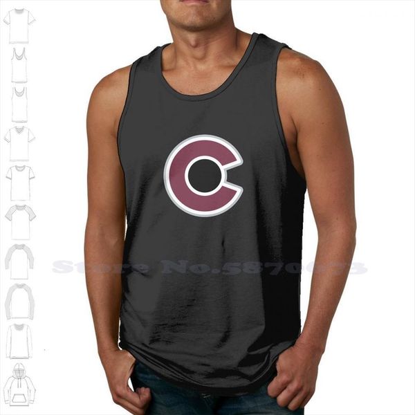

avalanche colorado summer funny tank sleeveless vest for men women logo city, White;black