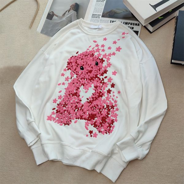 

autumn 2021 mens casual pure cotton hoodie designers womens fashion classic embroidered jumper simple style sports long shirt 21081101zy, Black