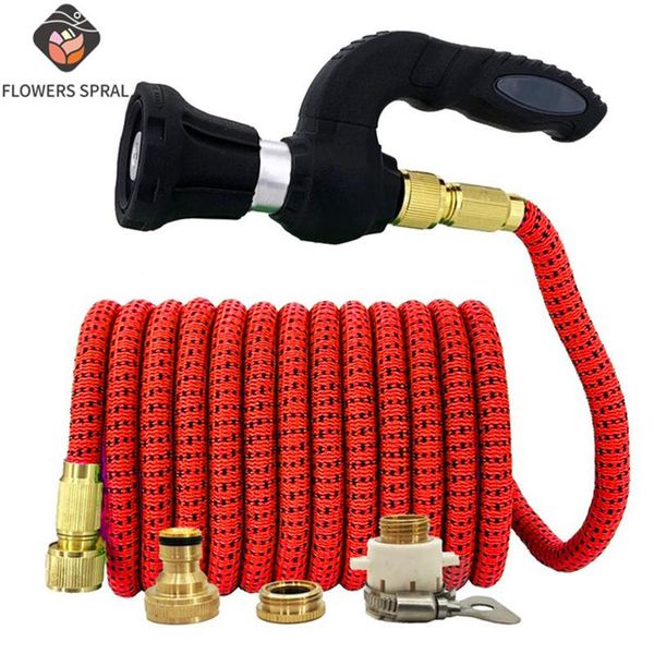 

watering equipments powerful water gun hose wave fireman nozzle lawn garden high pressure flowers spral