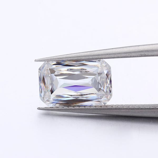 

loose gemstones ef color white 6*8mm crisscut emerald moissanites gemstone for lady's engagement rings jewelry making, Black