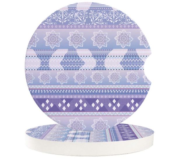 

table runner car cup mat ceramics mug set mandala datura buddhism teacup pad for home decor accessories