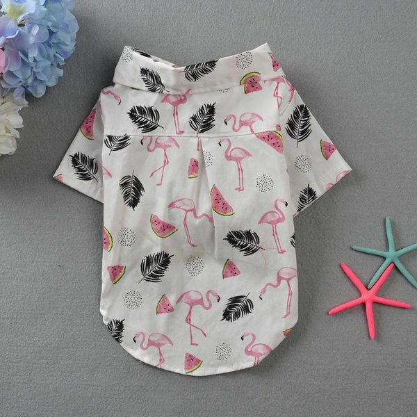

dog apparel cartoon clothes flamingos shirts clothing for dogs small super pet outfits cute spring summer cactus print ropa para perro
