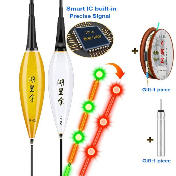 

fishing accessories wlpfishing float electric gravity sensor led luminous floats smart ic build-in high brightness day-night dual-use