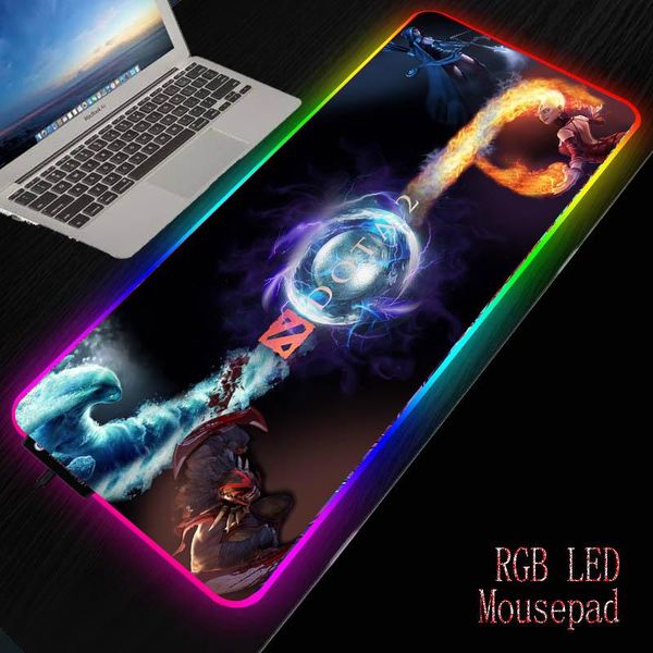 

mouse pads & wrist rests mrg computer gaming pad gamer mause large mat rgb xxl backlit desk with backlight for dota
