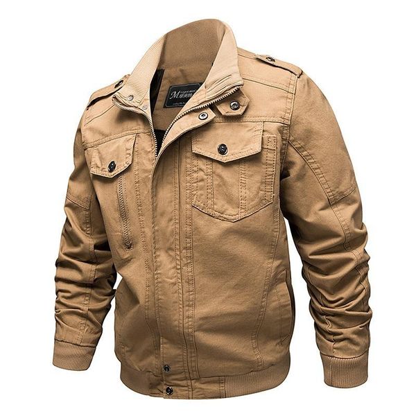 

men's jackets 2021 casual cotton jacket outdoor loose large work coat, Black;brown