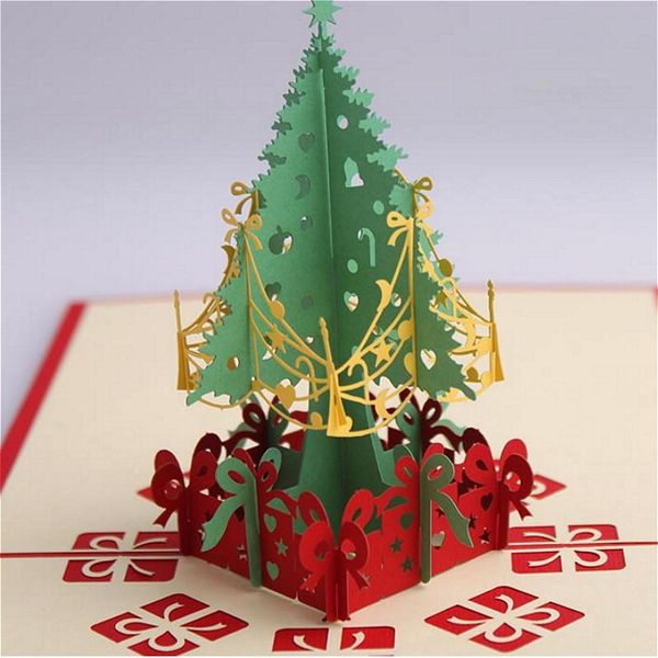 

greeting cards christmas 3d up postcard xmas party invitation keepsake gift
