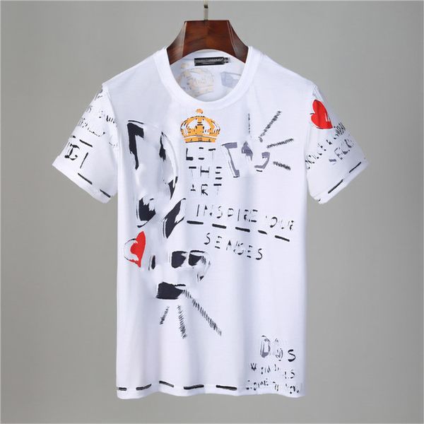

2021 letter print t shirt designer men women black white summer fashion casual street t-shirt off designer graffiti stripes cotton t shirt, White;black