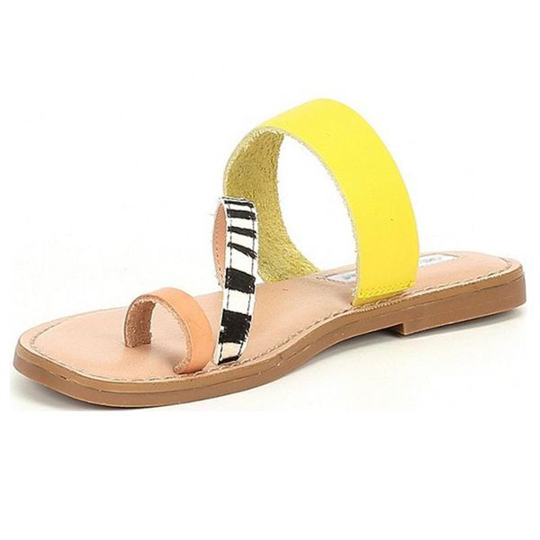 

slippers 2021 summer fashion leather women home outdoor casual sandals, Black