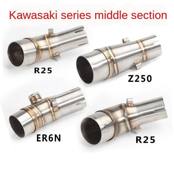

manifold & parts motorcycle modified exhaust pipe stainless steel middle section connecting elbow