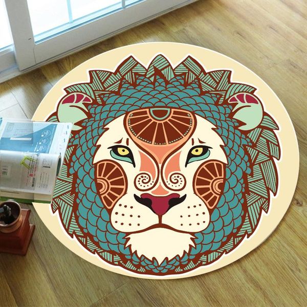 

carpets lion carpet square anti-skid area floor mat 3d rug non-slip dining room living soft bedroom 01