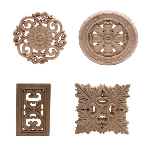 

decorative objects & figurines solid wood rose decoration european home small accessories carving cabinet door and window patch