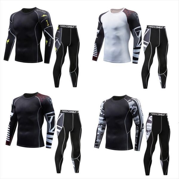 

compression sweat quick drying sets men tracksuit fitness wear thermal bodybuilding shapers, Gray