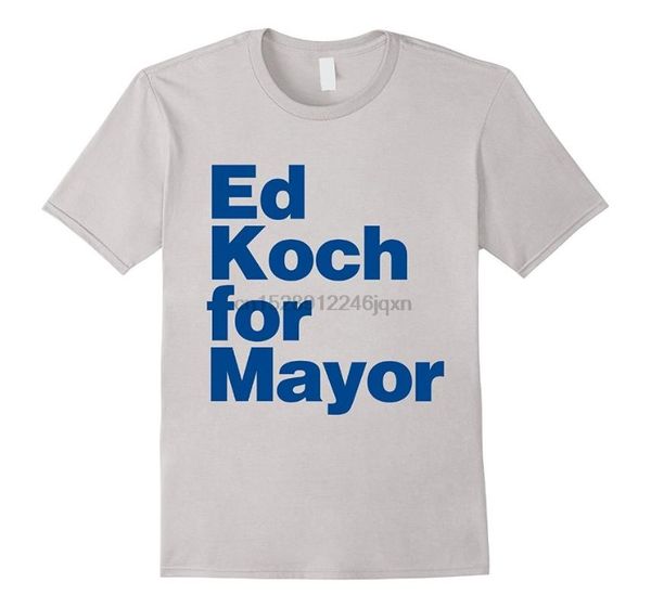 

men's t-shirts shirts trend clothing crew neck ed koch for mayor short sleeve office mens tee, White;black