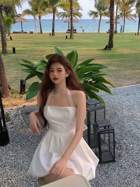 

summer design spice girl backless dress, Black;gray