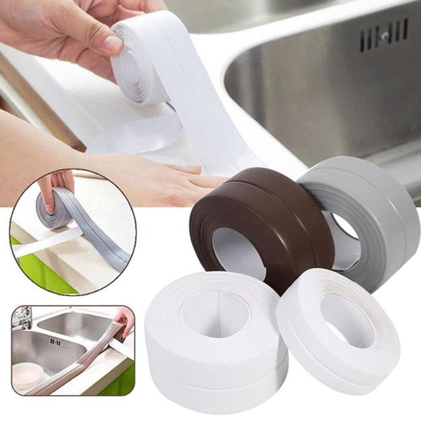 

wall stickers decorative caulk strip self-adhesive sealing tape anti-mildew waterproof edge protector for bath floor kitchen stove sink gift