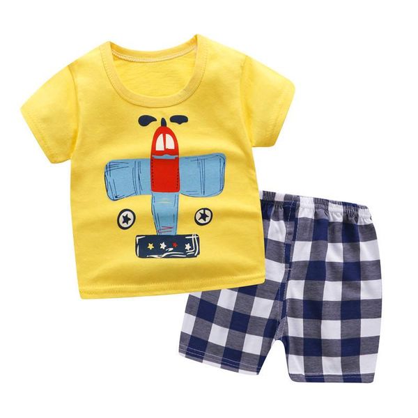 

baby boy summer clothes set infant born clothing sports tshirt+ shorts suits girl sets, White