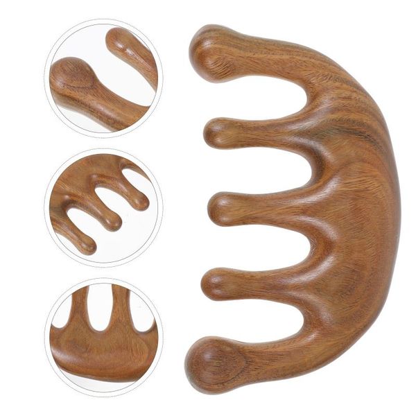 

hair brushes 1pc wooden tool practical comb creative (assorted color), Silver