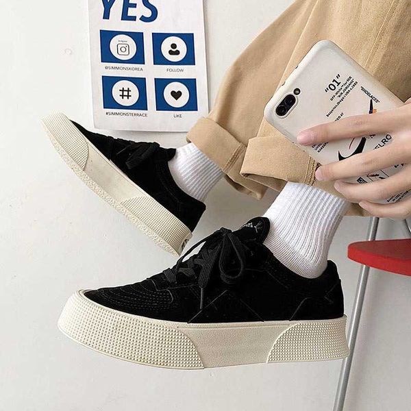 

2021 board sho thick soled big end ins leisure sports student mori harajuku ulzzang men's