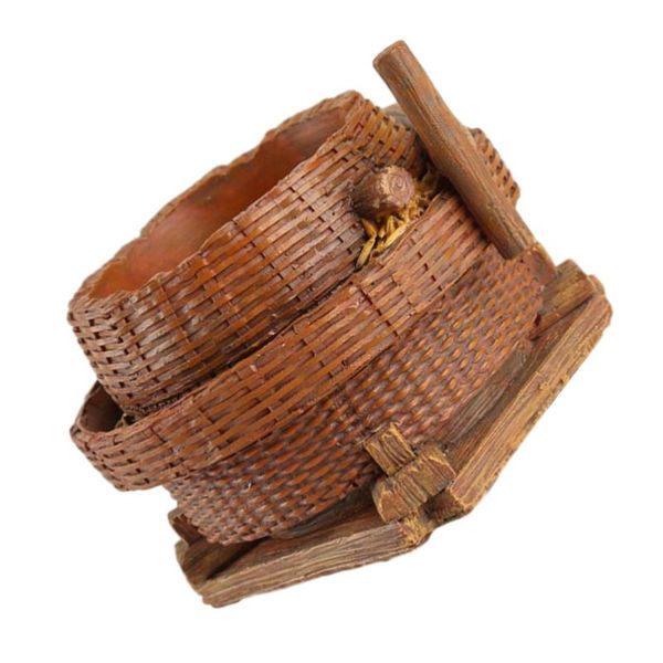 

planters & pots imitation bamboo woven flowerpot garden plant pot home decoration