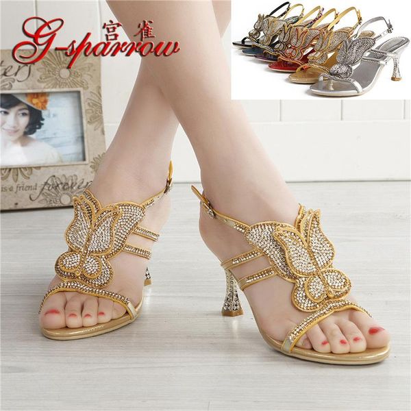 

g-sparrow summer fashion elegant peep toe women luxury stiletto sandals high heel women's shoes, Black