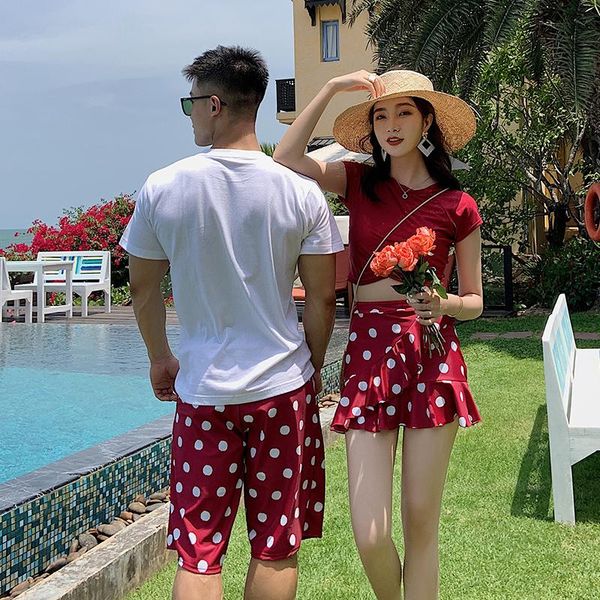 

one-piece suits butterfly print couple swimwear women's bikini men's beach wear