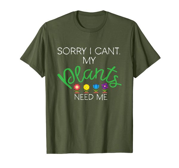 

sorry, i can't. my plants need me / funny gardening gift, White;black