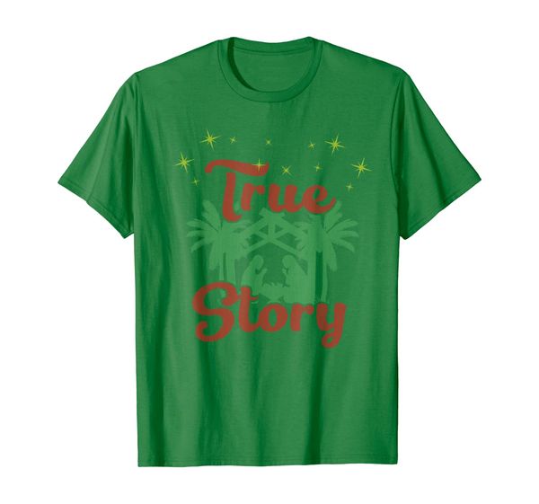 

Faith True Story Nativity Scene Jesus Gift T-Shirt, Mainly pictures