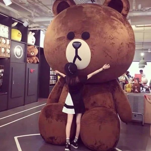 

cute brown plush toy teddy bear cloth big doll kenny rabbit gift girl