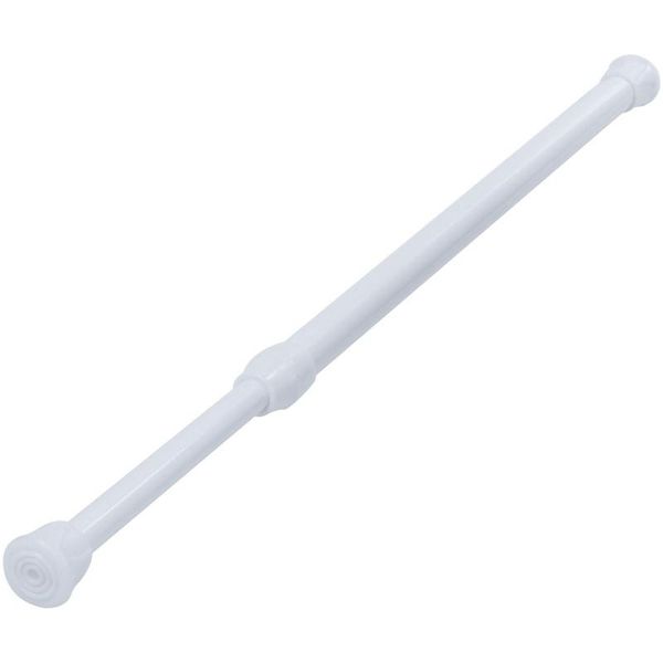 

shower curtains 3 pack adjustable extendable small tension rod 11.8 inch to 19.7 inch, white