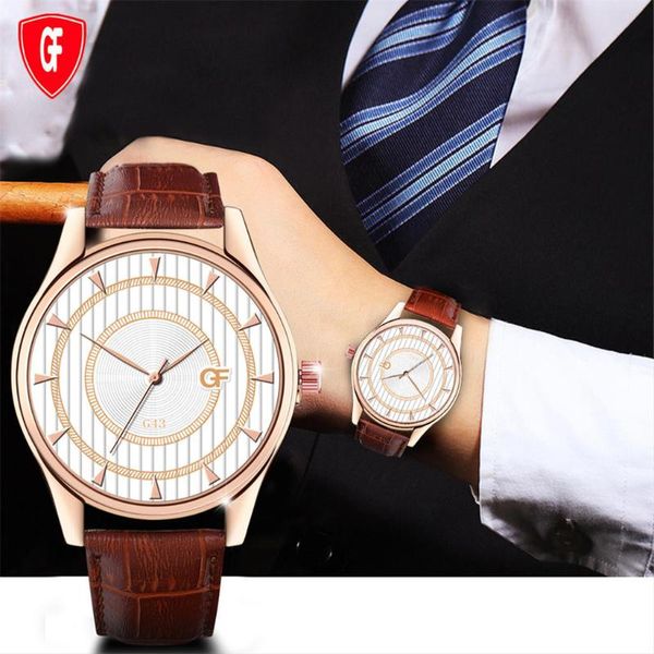 

wristwatches dress watch men 2021 mens quartz business fashion brand leather strap pin buckle clock wrist watches relogio masculino f710, Slivery;brown