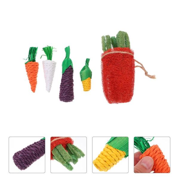 

small animal supplies 5pcs hamster rabbits chew toys teeth care molar for pets