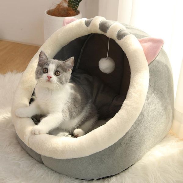 

cat beds & furniture sweet bed warm pet basket cozy kitten lounger cushion house tent very soft small dog mat bag washable cave for