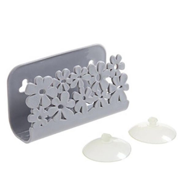 

practical sink organizer sponge soap holder drain rack hanging basket hollowed out dish rag storage kitchen supplies & organization
